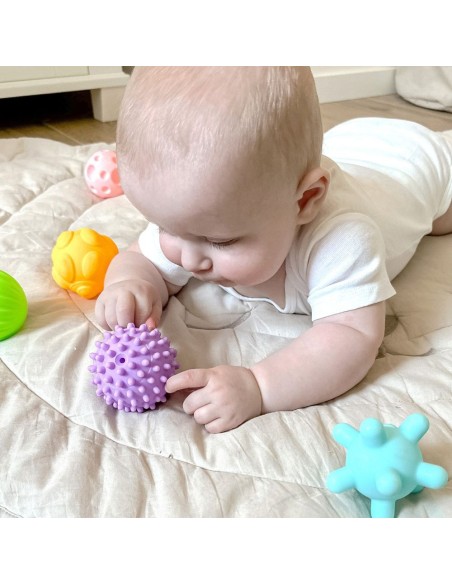 Jutiminės kaladėlės WOOPIE BABY, skirtos spaudimui, 6 vnt. – žaidimas ir lavinimas