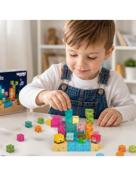 Woopie magnetinės kaladėlės 63 el. | 3D vandenyninė nuotykių kelionė