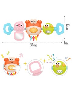 WOOPIE Sensory Panel for Stroller Playing Crab Mirror 6m+ 2