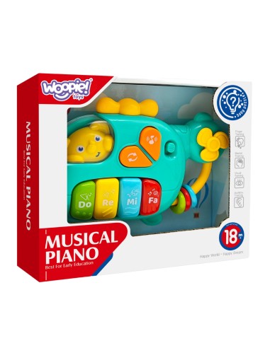 WOOPIE Interaktives Keyboard, Helikopter mit Elefant, Musik 18m+