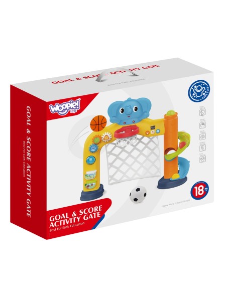 Interaktives Tor & Basketballkorb 2in1 für Kinder WOOPIE