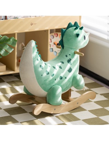 CLASSIC WORLD Holz-Dinosaurier auf Kufen – Spielzeug für Kinder