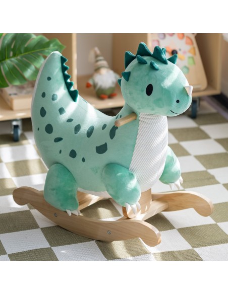 CLASSIC WORLD Holz-Dinosaurier auf Kufen – Spielzeug für Kinder