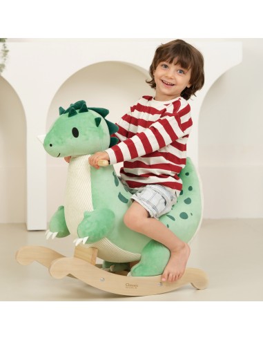 CLASSIC WORLD Holz-Dinosaurier auf Kufen – Spielzeug für Kinder