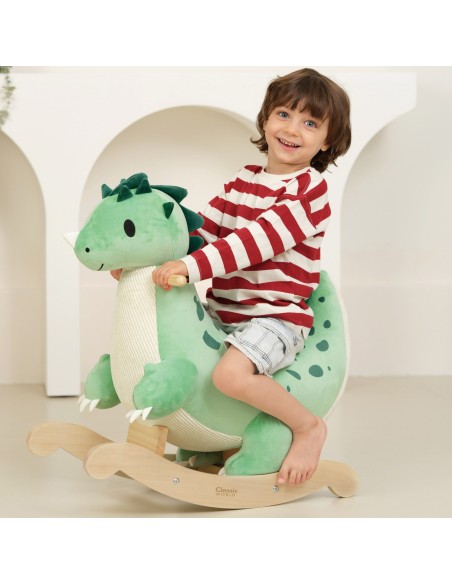 CLASSIC WORLD Holz-Dinosaurier auf Kufen – Spielzeug für Kinder