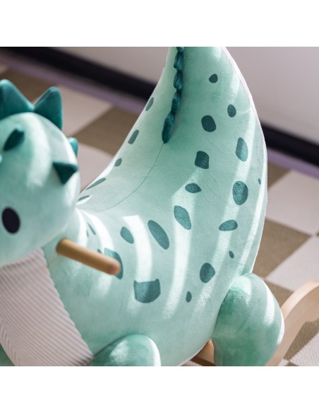 CLASSIC WORLD Holz-Dinosaurier auf Kufen – Spielzeug für Kinder