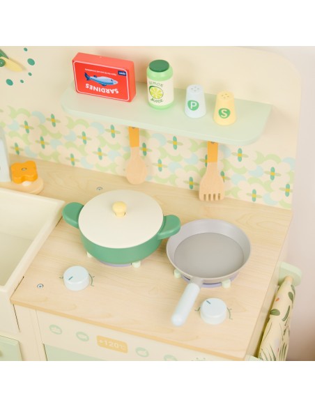 CLASSIC WORLD XXL Wooden Kitchen with Washing Machine and Accessories