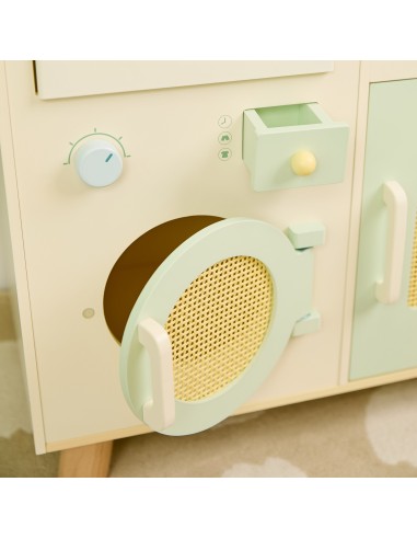 CLASSIC WORLD XXL Wooden Kitchen with Washing Machine and Accessories