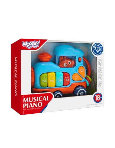 WOOPIE BABY Interaktyvus lokomotyvas pianinėlis – lavinimas ir muzika