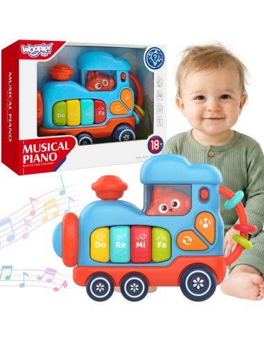 WOOPIE BABY Interaktyvus lokomotyvas pianinėlis – lavinimas ir muzika