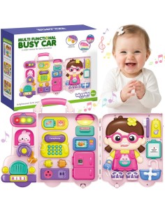 WOOPIE Beschäftigungs-Board Busy Car 3-in-1 Interaktiver Koffer