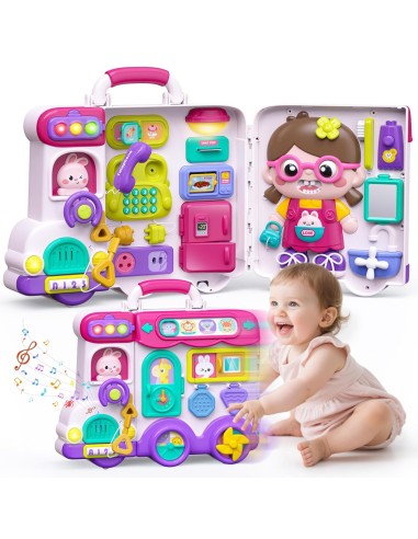 WOOPIE Busy Car Manipulation Board 3in1 Interactive Suitcase