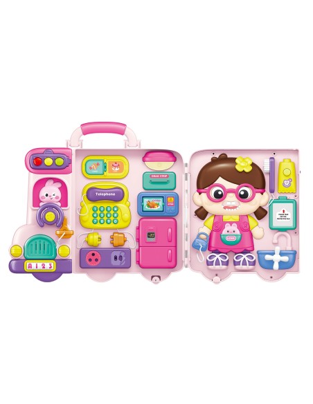 WOOPIE Busy Car Manipulation Board 3in1 Interactive Suitcase