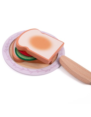 Holz-Frühstückstoaster CLASSIC WORLD mit Zubehör 13-tlg.