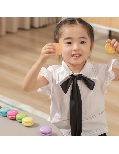 VIGA Holz bunte Plätzchen Macarons (8 Stück) – Set