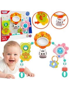 Sensorikbogen mit Spielzeug für Laufgitter & Kinderwagen WOOPIE
