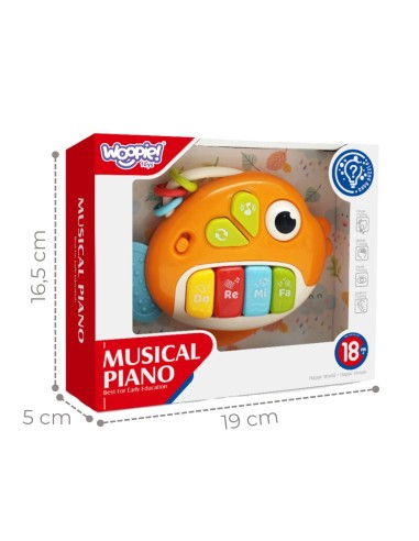WOOPIE BABY Interactive Piano Musical Fish - Toy for Children