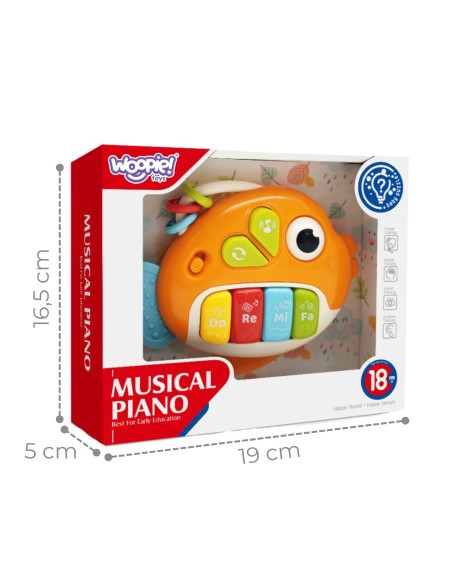 WOOPIE BABY Interaktyvus muzikos žuvytės pianėlis – žaislas vaikams
