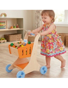 Drewniany Wózek sklepowy na zakupy Viga Toys 2