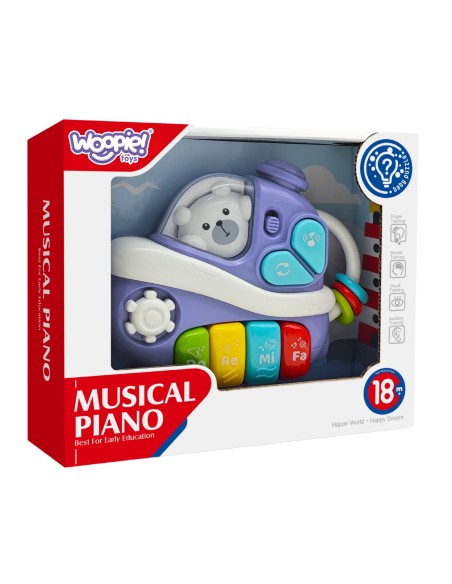 Interaktyvus laivelis „Pianinko“ WOOPIE BABY – Vystymas ir muzika