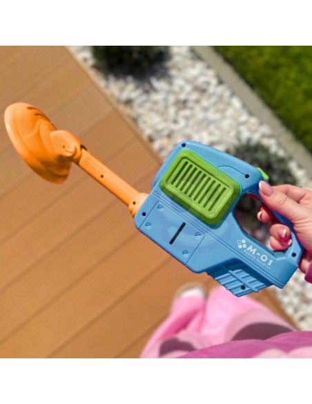 WOOPIE Handrasenmäher Seifenblasen Blau – Spielzeug