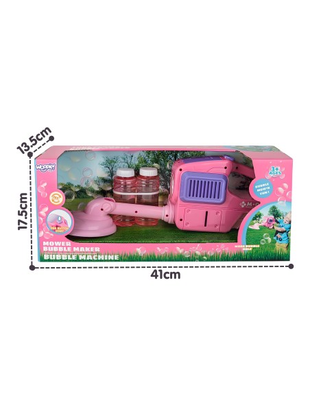 WOOPIE Handrasenmäher Seifenblasen Pink 60 cm
