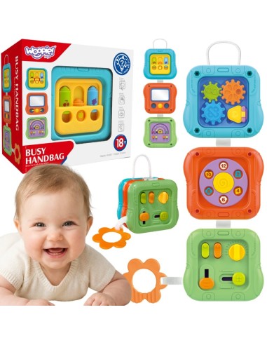 WOOPIE BABY jutiminis kubas 6in1, edukacinis interaktyvus žaislas