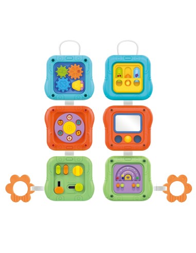 WOOPIE BABY jutiminis kubas 6in1, edukacinis interaktyvus žaislas