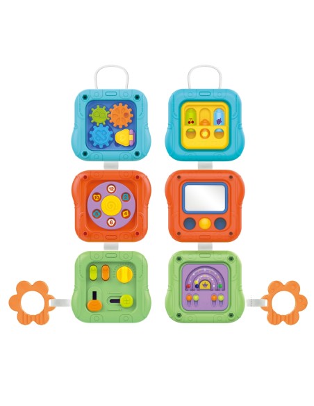 WOOPIE BABY jutiminis kubas 6in1, edukacinis interaktyvus žaislas