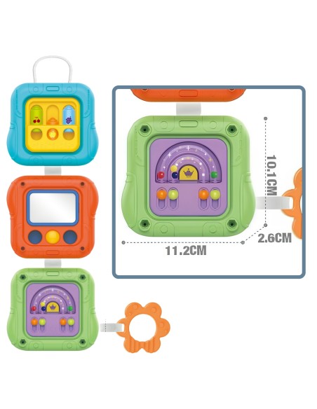 WOOPIE BABY Sensorik-Würfel 6-in-1 Lernspielzeug interaktiv