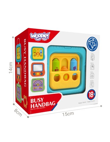 WOOPIE BABY jutiminis kubas 6in1, edukacinis interaktyvus žaislas