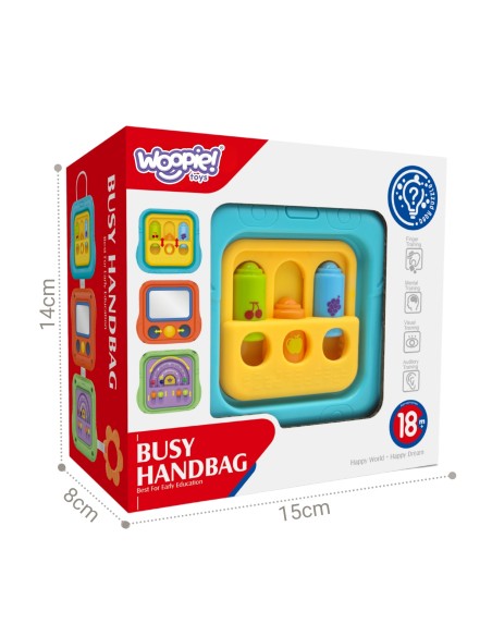 WOOPIE BABY jutiminis kubas 6in1, edukacinis interaktyvus žaislas