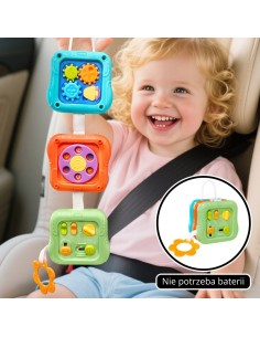 WOOPIE BABY Kostka Sensoryczna  6w1 Edukacyjna Zabawka Interaktywna 2