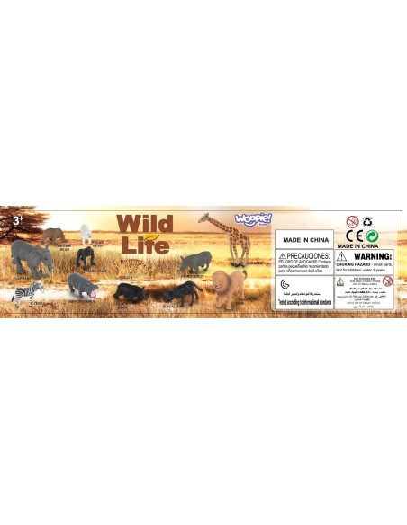 WOOPIE Set Figuren Wildtiere 16 Stk. - Spielzeug für Kinder