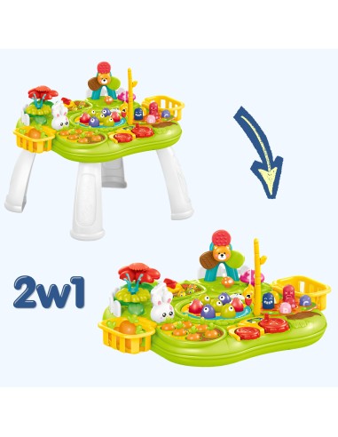 WOOPIE 2-in-1 Interactive Educational Table | Fishing & Sorter Game