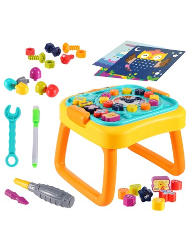 WOOPIE Interaktywny Stolik Edukacyjny 3w1 Warsztat Tablica Sorter Cyfry