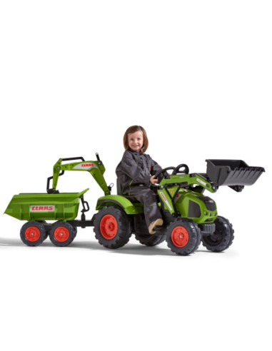 FALK Ogromny  traktor CLAAS AXOS z Przyczepą