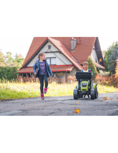 FALK Ogromny  traktor CLAAS AXOS z Przyczepą