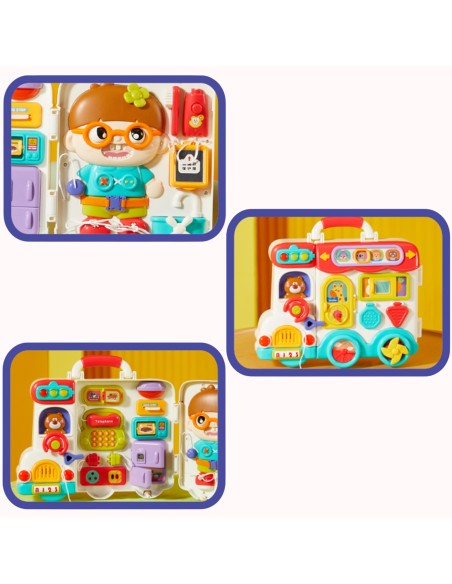 WOOPIE Interactive Manipulative Board Car 3in1 Sensory Suitcase