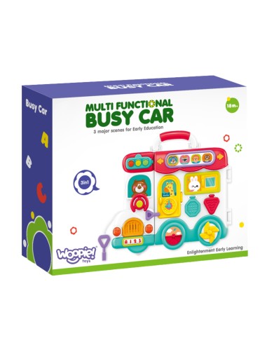 WOOPIE Interactive Manipulative Board Car 3in1 Sensory Suitcase