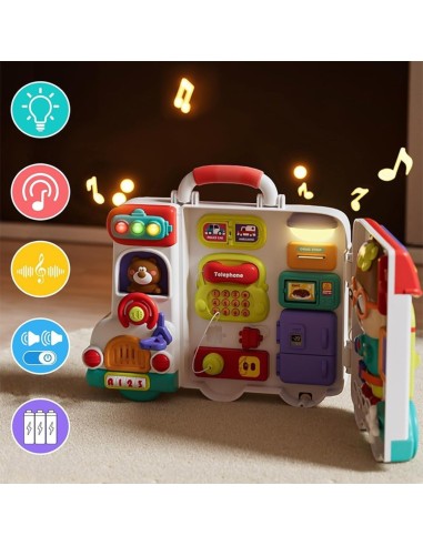 WOOPIE Interactive Manipulative Board Car 3in1 Sensory Suitcase