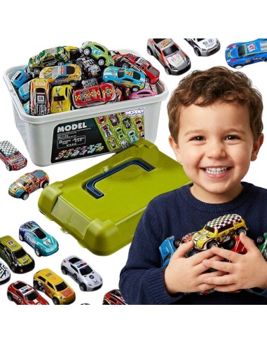 WOOPIE Rennwagen-Set 30 Stk. Mit Matte – Spielzeug Für Kinder