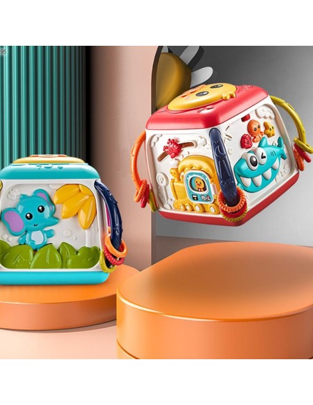 WOOPIE Interaktywna Kostka Edukacyjna Funny Cube Bębenek Pianinko