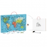 Viga 2-in-1 Montessori Educational Board with Magnetic World Map