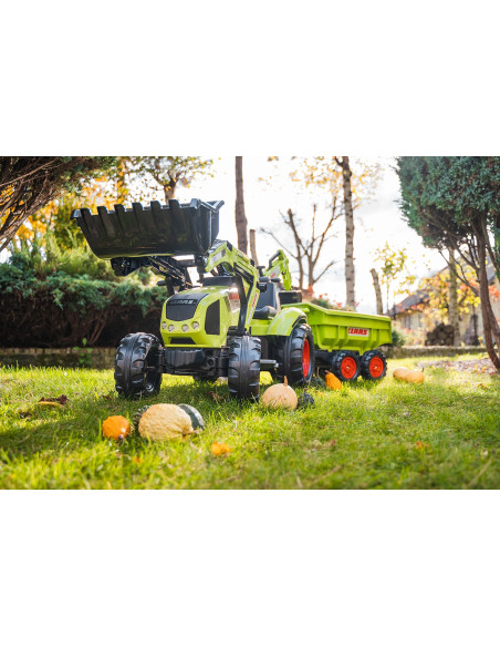 FALK Ogromny  traktor CLAAS AXOS z Przyczepą