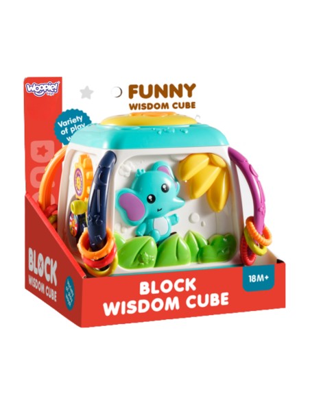 WOOPIE Interaktywna Kostka Edukacyjna Funny Cube Bębenek Pianinko