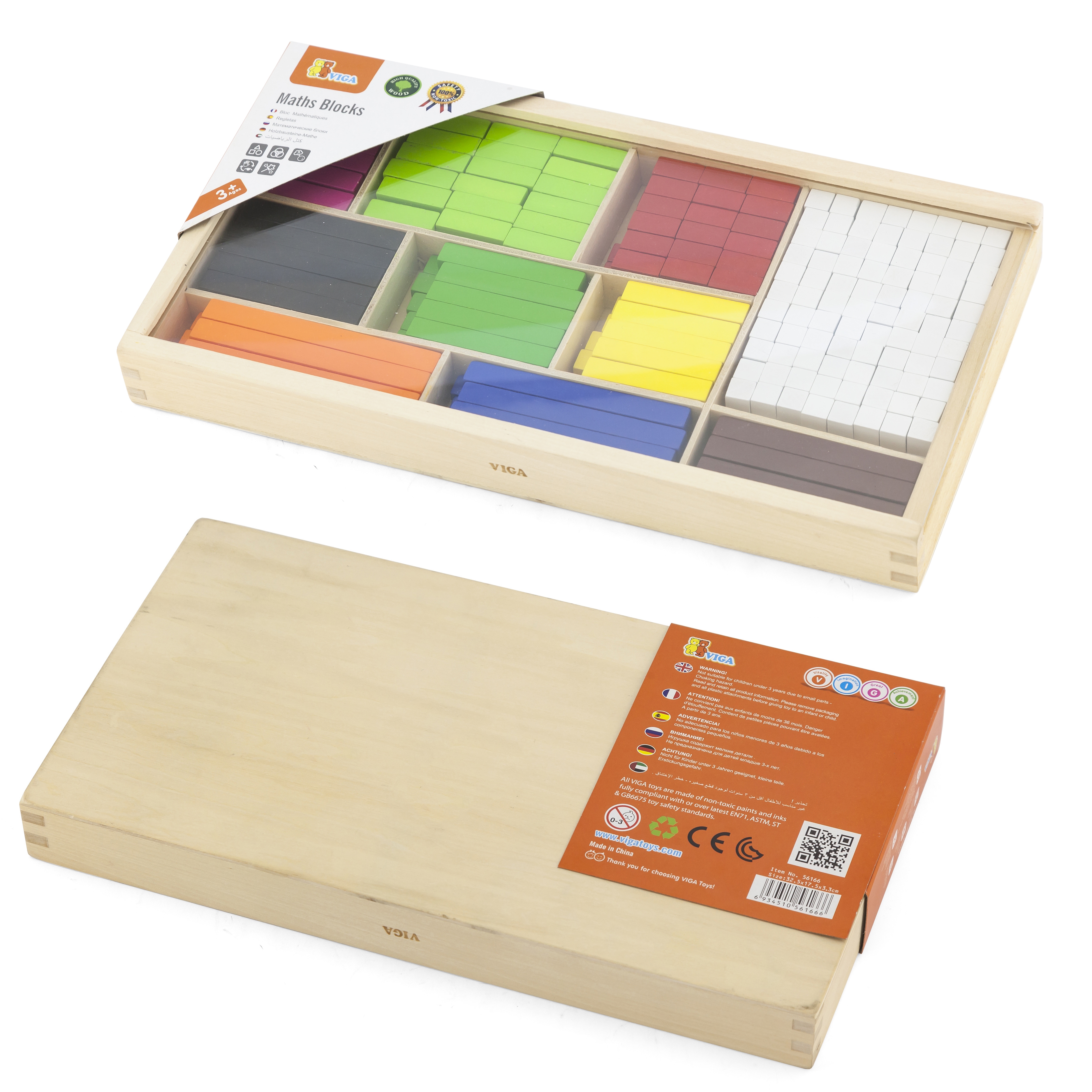 Drewniane patyczki edukacyjne matematyczne klocki cuisenaire'a