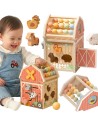 Wooden Sorter Farm Tooky Toy-Abacus Shapes Animals Education