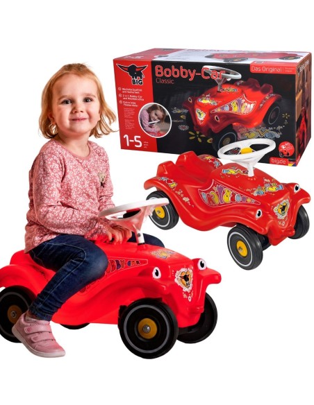BIG Jeździk Bobby Car Classic z Klaksonem Świecącym - Zabawka dla Dzieci