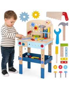 Medinis dirbtuvių stalas TOOKY TOY – 48 įrankiai